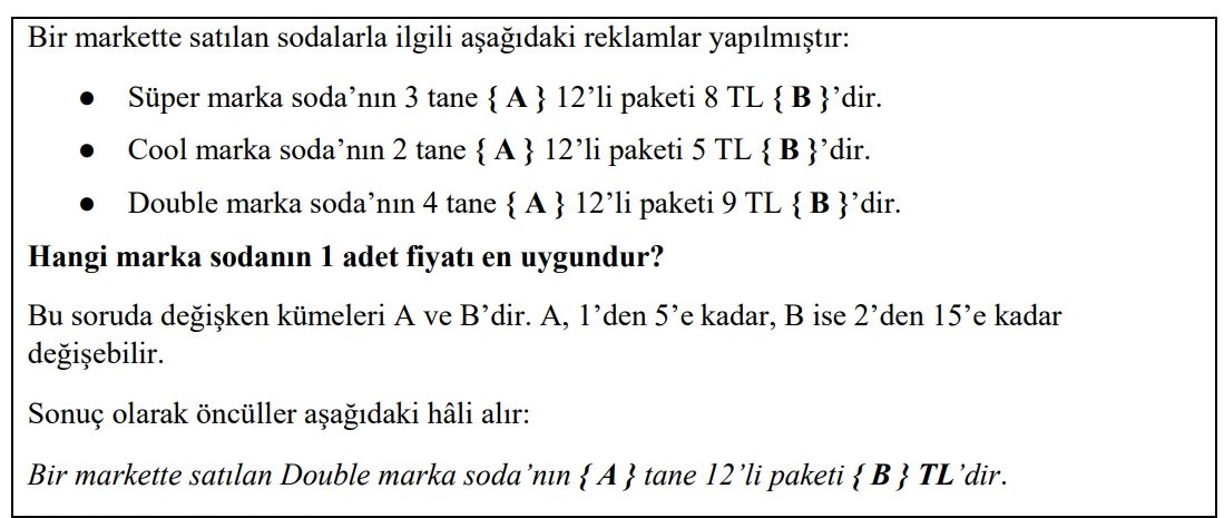 “Şekil 5. Örnek madde formu Kaynak. Gierl ve Haladayna, 2012, 16”