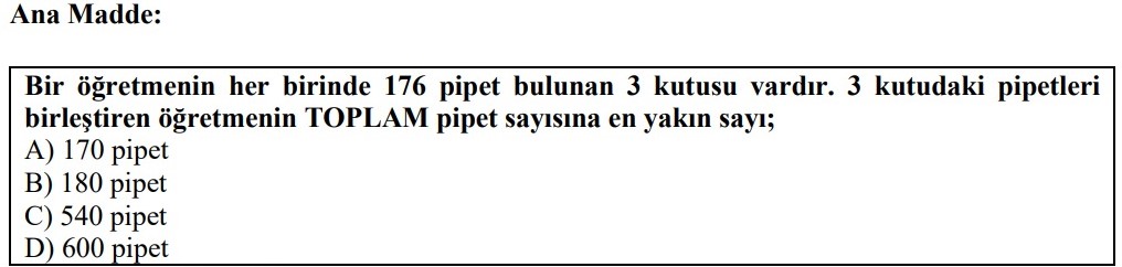 Şekil 10. Madde örneği 2